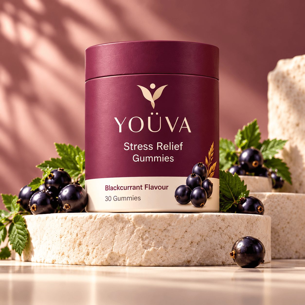 Stress Relief Gummies | Black current Flavour | 30 Gummies